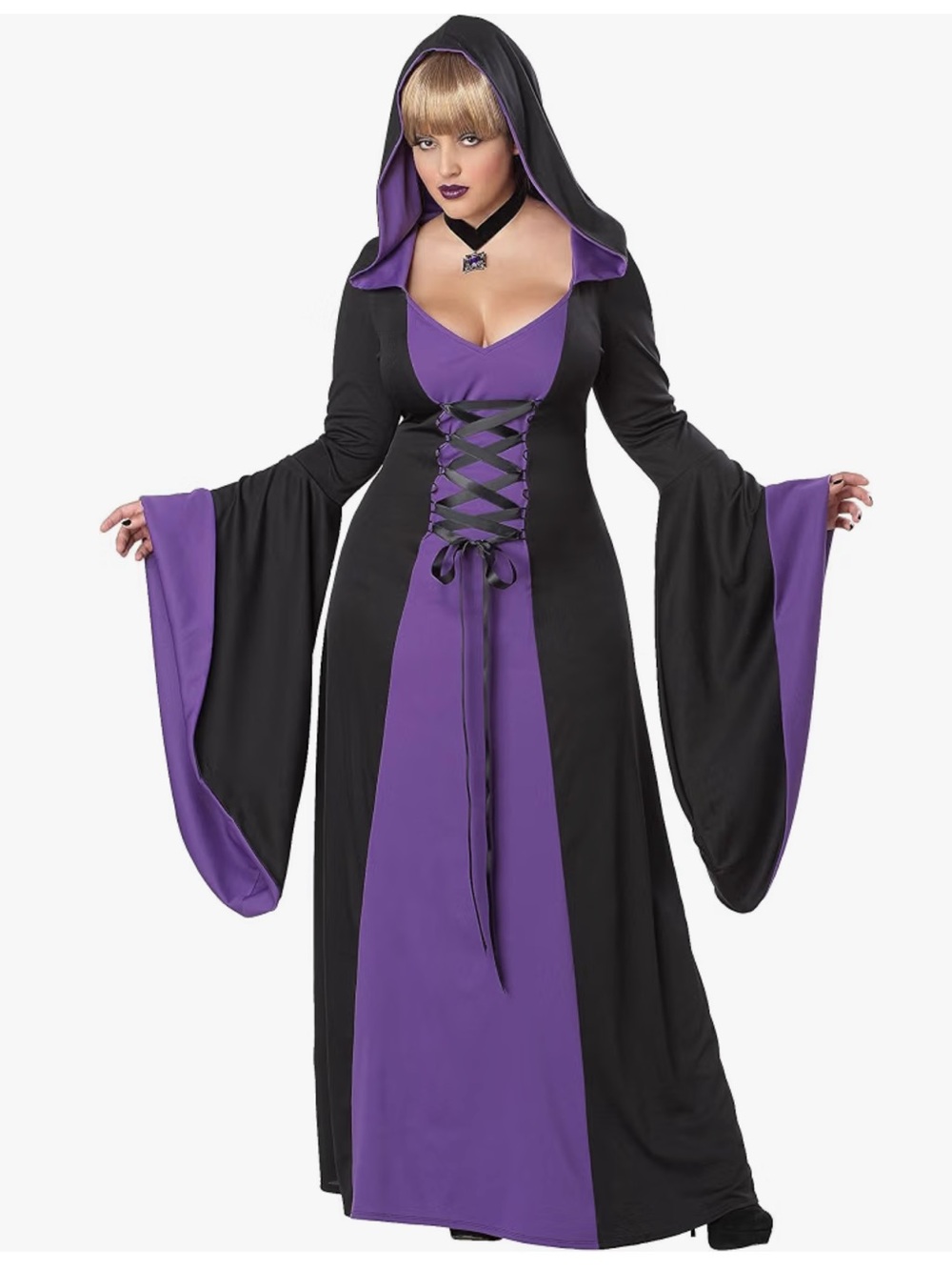 NWT SZ LRG California Costumes Deluxe Hooded Robe Costume